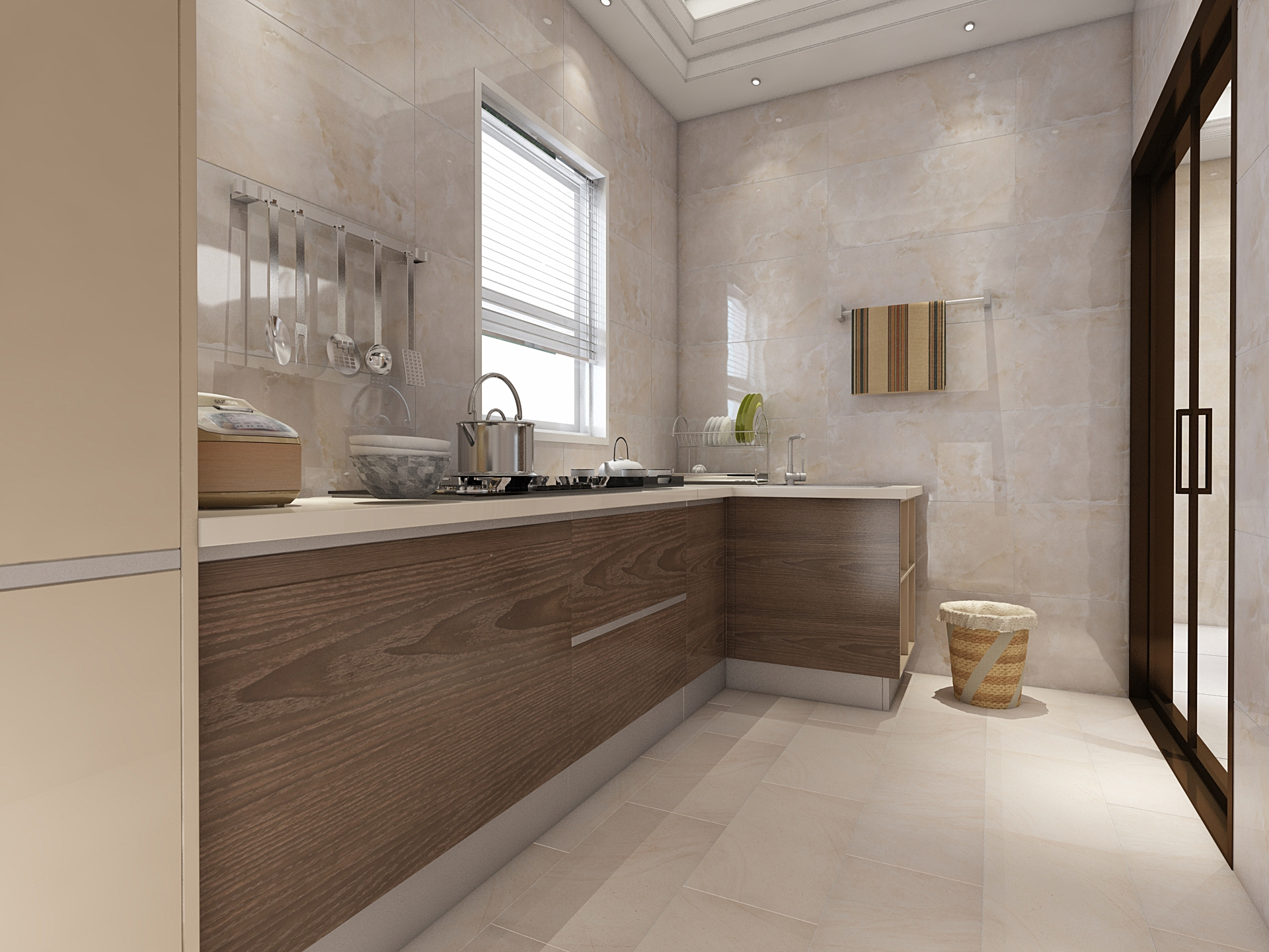 墻磚，地磚-廚房