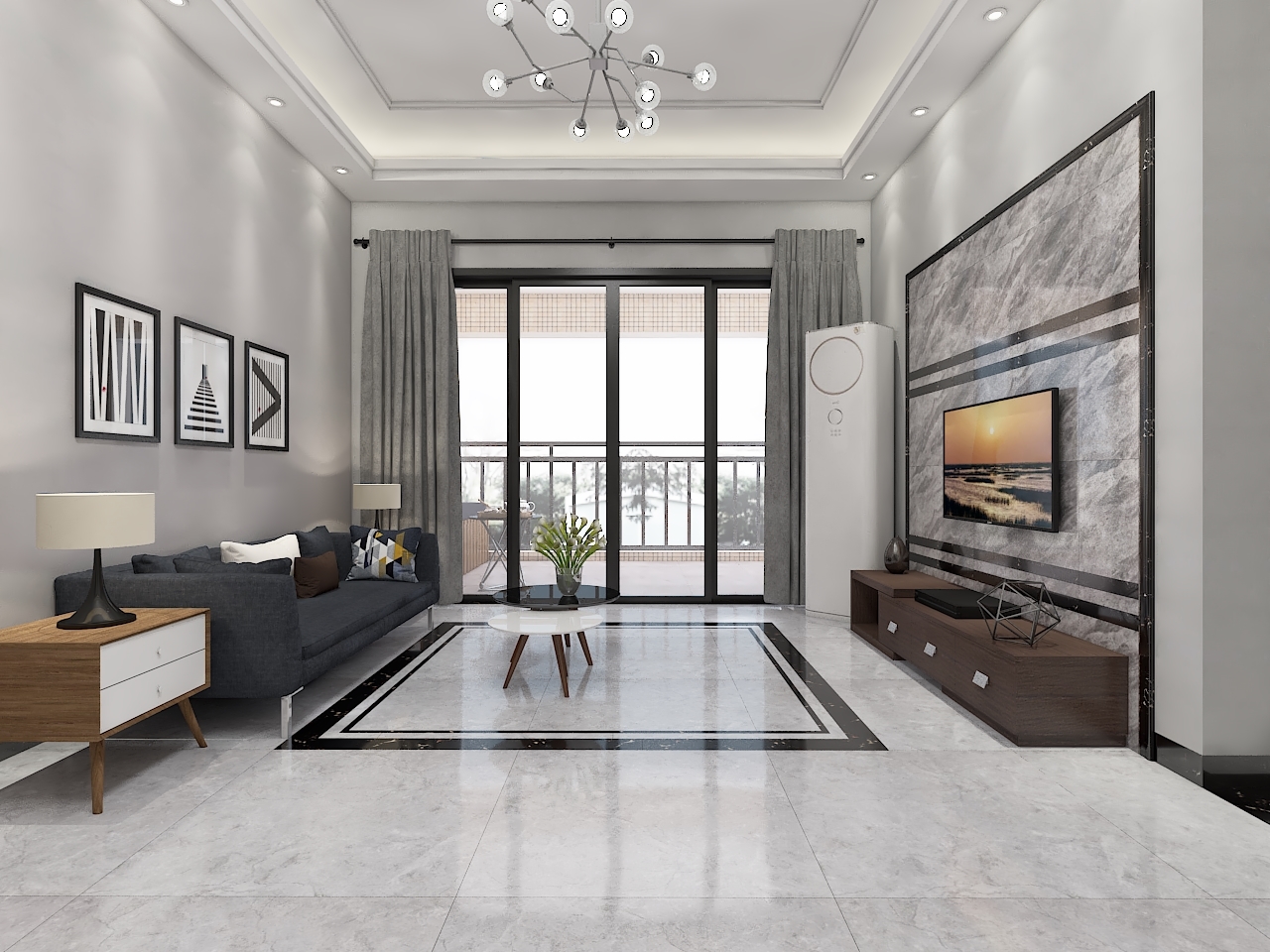 地磚，墻磚 -- 客廳